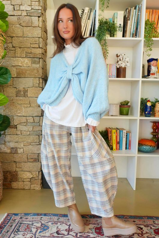 Big Softie Batwing Or Butterfly Knit Baby Blue